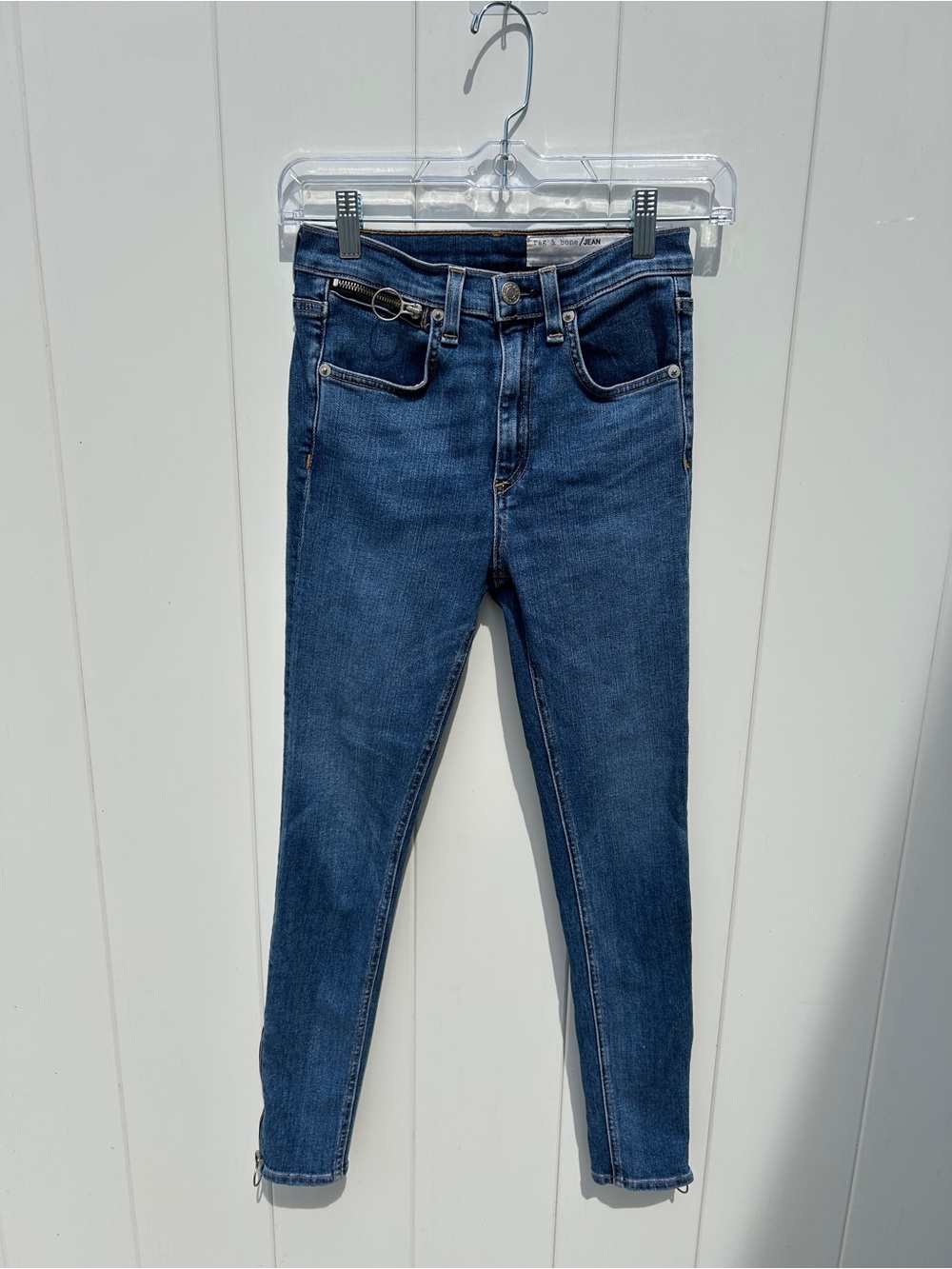 rag & bone Indigo Skinny High-Rise Jeans